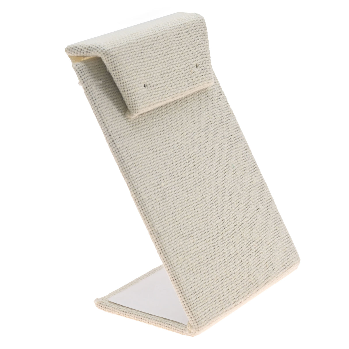 Beige Linen Jewelry Earring Display Stand
