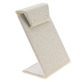 Beige Linen Jewelry Earring Display Stand