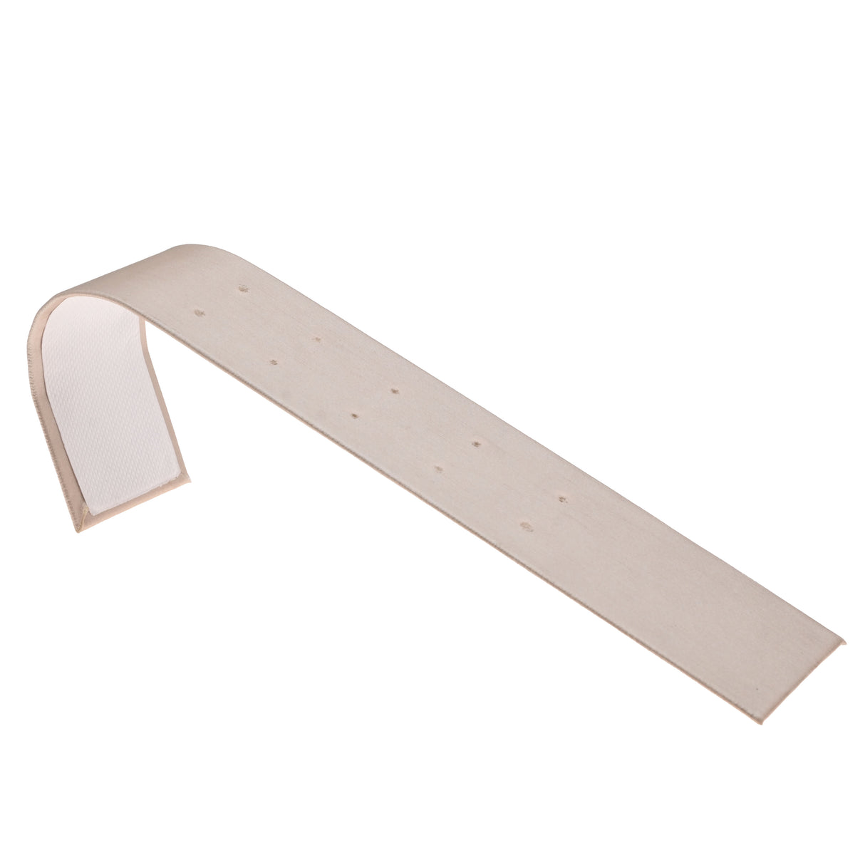 Champagne Pink Leatherette Jewelry Earring Display Ramp, Holds 5 Pairs