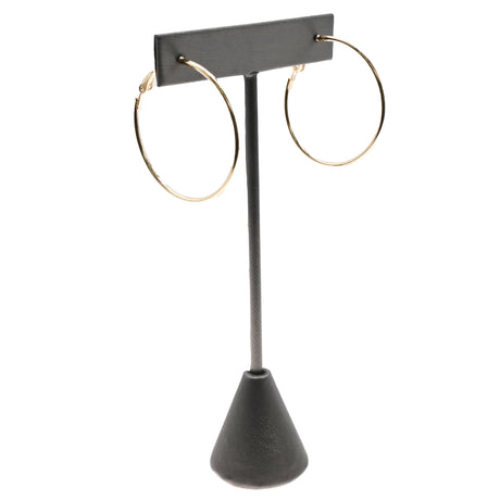 Steel Grey Leatherette Jewelry Earring T Stand, 6-3/4" Tall