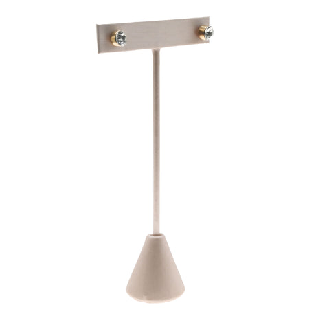 Champagne Pink Leatherette Jewelry Earring T Stand, 4-3/4" Tall