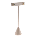 Champagne Pink Leatherette Jewelry Earring T Stand, 6-3/4" Tall