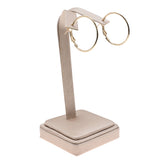 Champagne Pink Leatherette Jewelry Earring Tree Stand