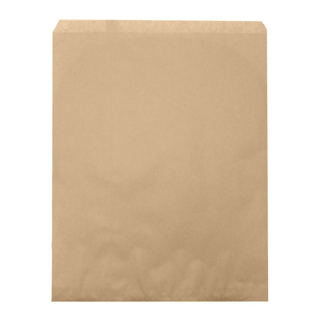 Brown Kraft Paper Gift Shopping Bags, 100 Per Pack, 8-1/2" x 11"