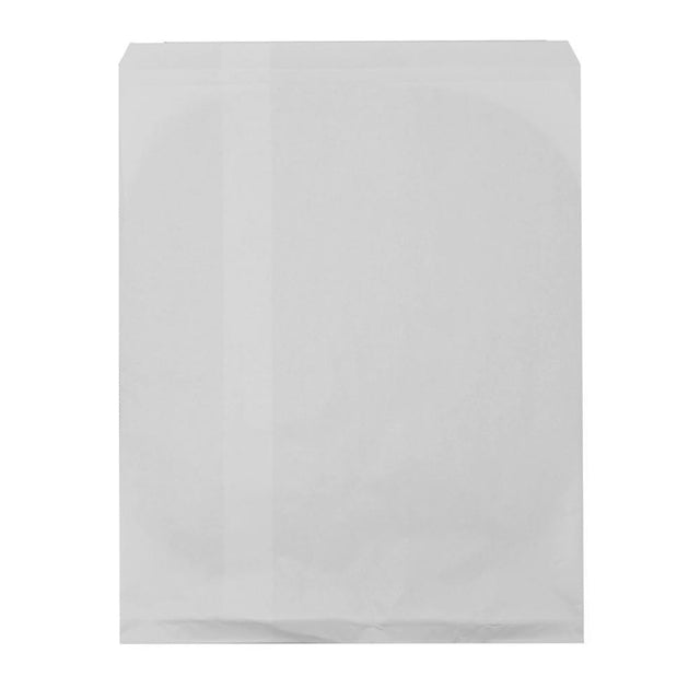 White Paper Gift Shopping Bags, 100 Per Pack, 12" x 15"