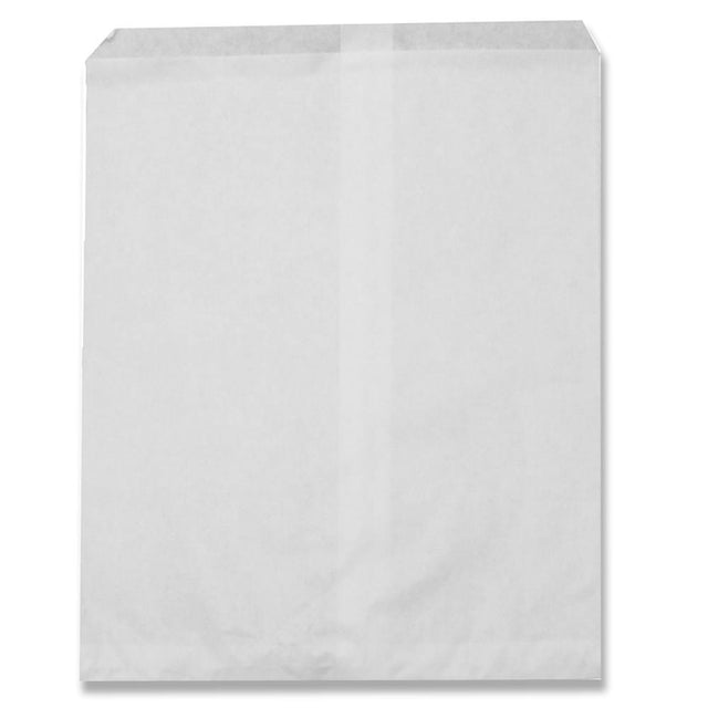White Paper Gift Shopping Bags, 100 Per Pack, 8-1/2" x 11"