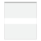 8" x 10" Zipper Lock Plastic Poly Bags with White Write On Label, 100 Bags