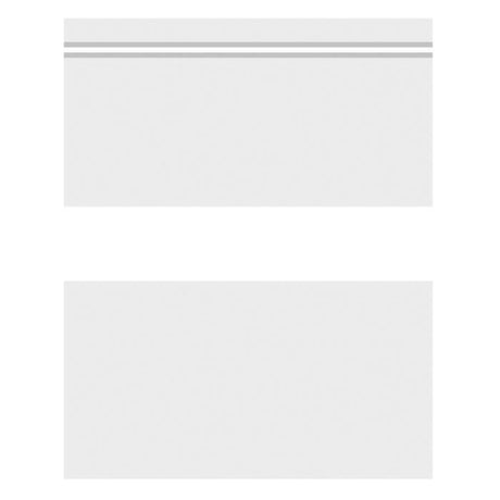 8" x 10" Zipper Lock Plastic Poly Bags with White Write On Label, 100 Bags