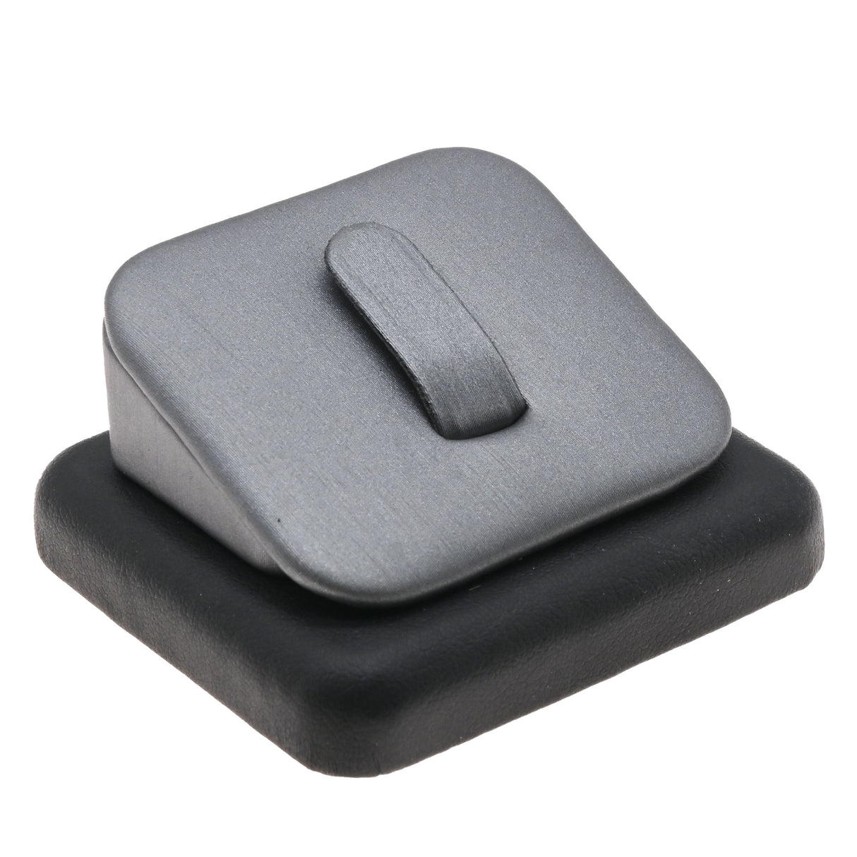 Steel Faux Leather Trim Ring Display with Clip
