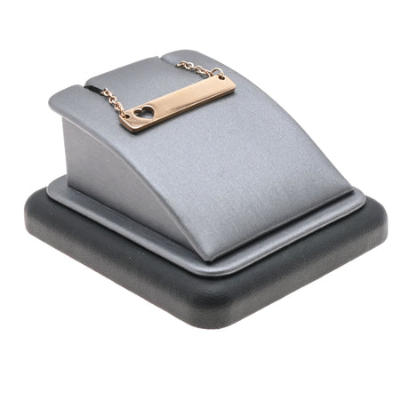 Steel Grey Leatherette Pendant & Earring Display Stand