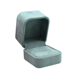 Blue Suede Ring Gift Box – Pack of 12