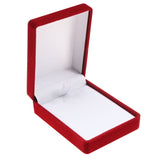 Red Flocked Velour Jewelry Earring or Pendant Boxes - 24 Pack