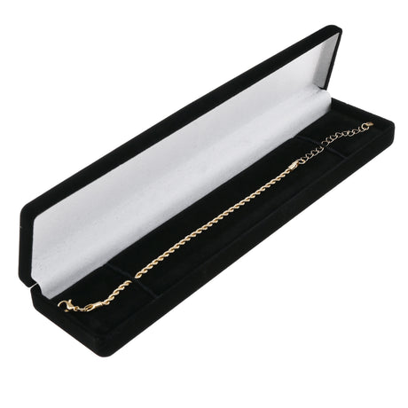 Black Flocked Bracelet Box