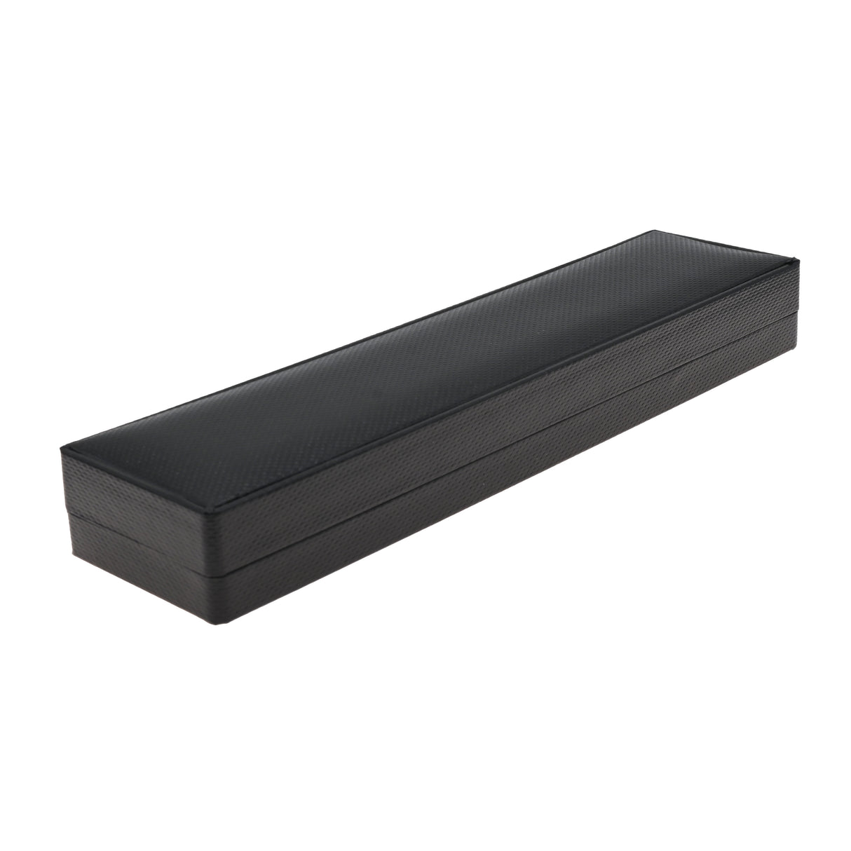 Premium Black Textured Leatherette Jewelry Bracelet Box