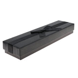 Premium Black Textured Leatherette Jewelry Bracelet Box
