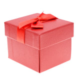 Premium Red Textured Jewelry Earring Gift Boxes