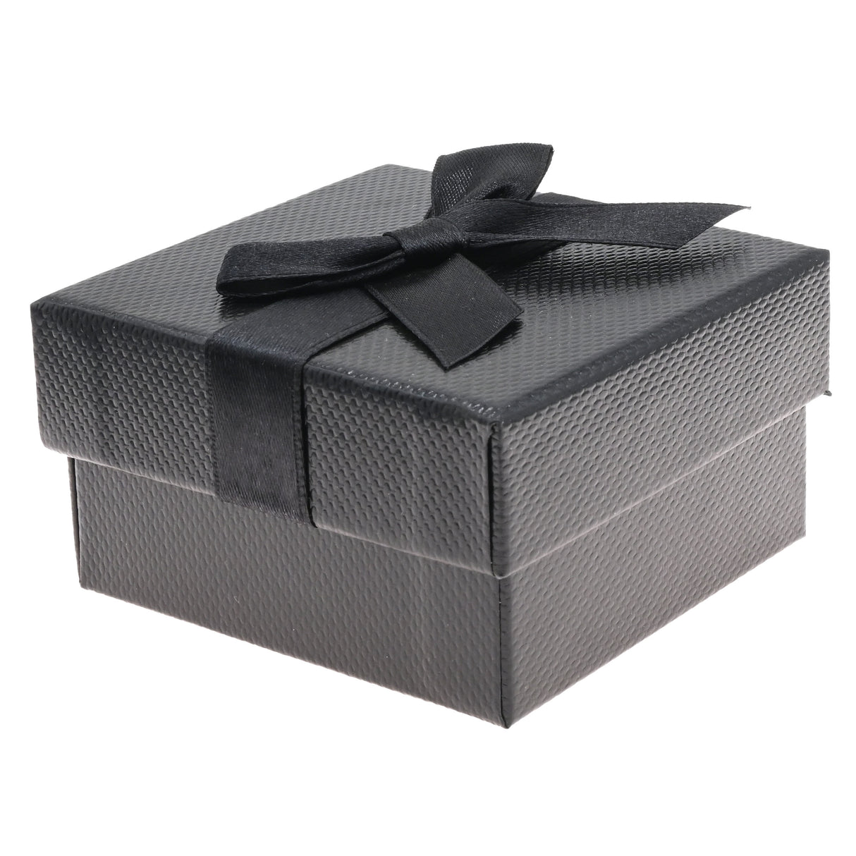Premium Black Textured Jewelry Pendant Gift Packaging Box