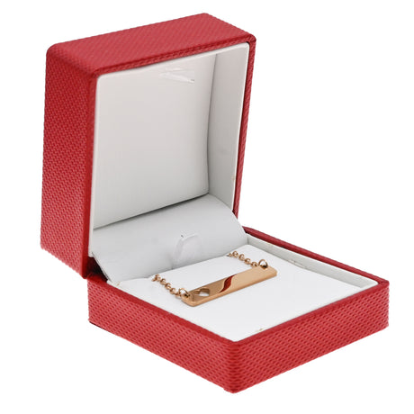 Premium Red Textured Jewelry Pendant Gift Packaging Box