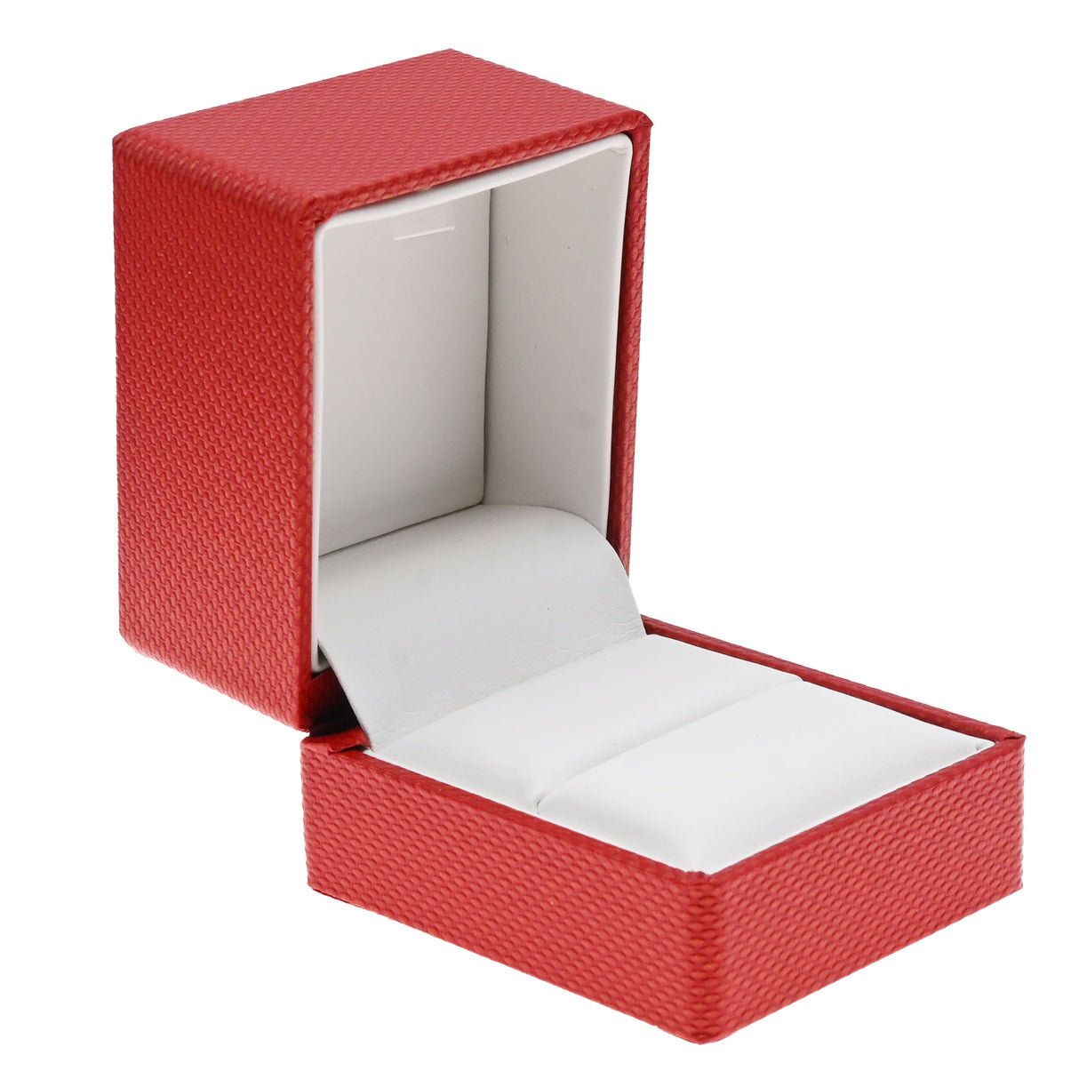 Red Premium Textured Jewelry Ring Gift Packaging Boxes