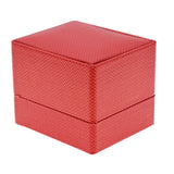 Red Premium Textured Jewelry Ring Gift Packaging Boxes