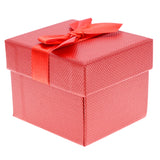 Red Premium Textured Jewelry Ring Gift Packaging Boxes