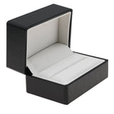 Premium Ribbon Dual Ring Box Black