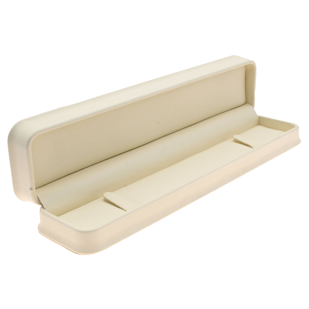 Cream Leatherette Jewelry Bracelet Packaging Boxes