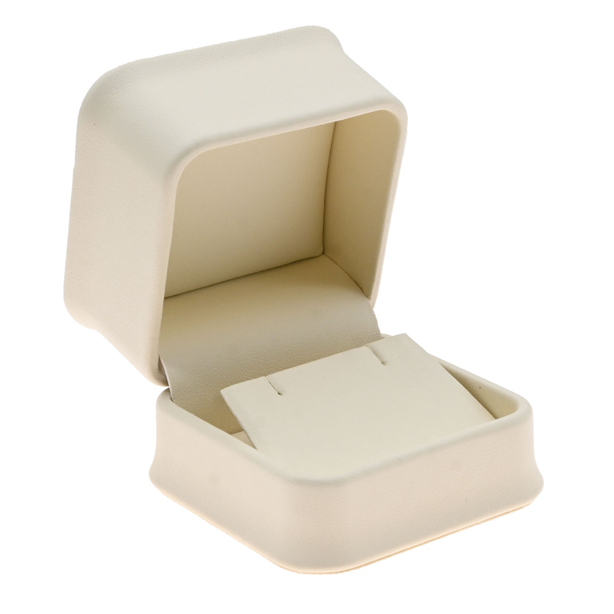 Cream Leatherette Jewelry Earring Packaging Boxes