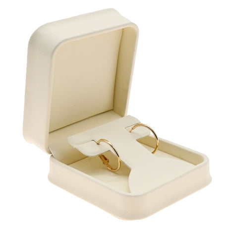 Cream Leatherette Jewelry T Insert Earring Boxes