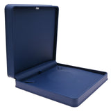 Navy Blue Leatherette Jewelry Necklace or Chain Boxes