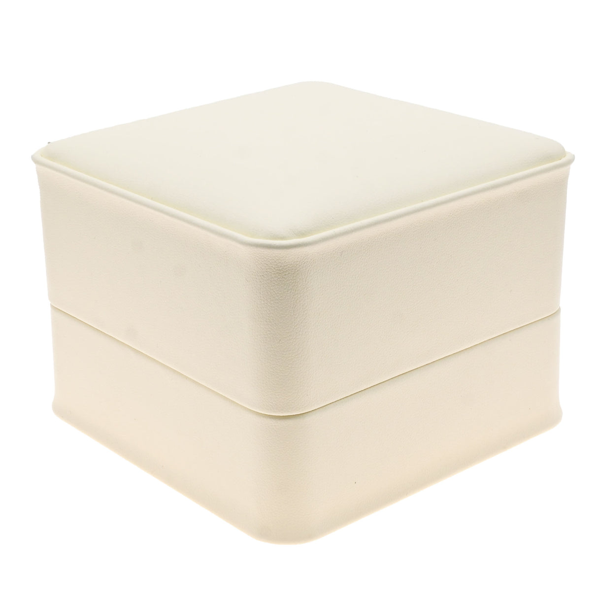 Cream Leatherette Jewelry Watch / Bracelet Pillow Boxes