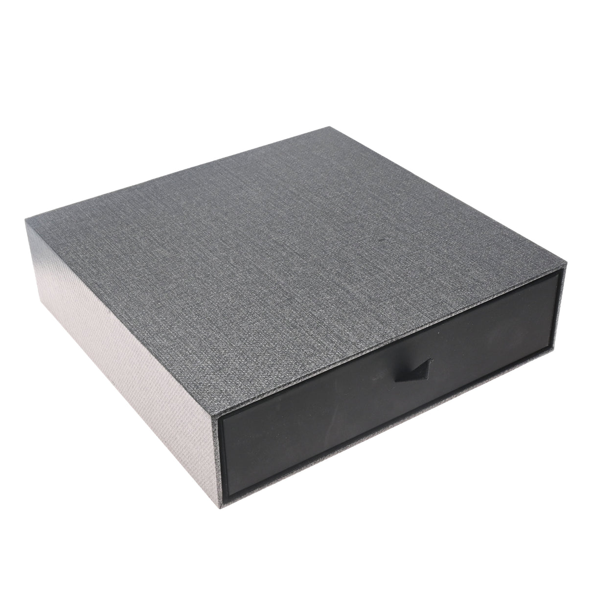 Metallic Grey Slider Large Necklace Box