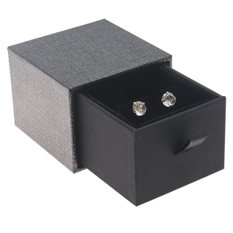 Metallic Grey Slider Earring Box