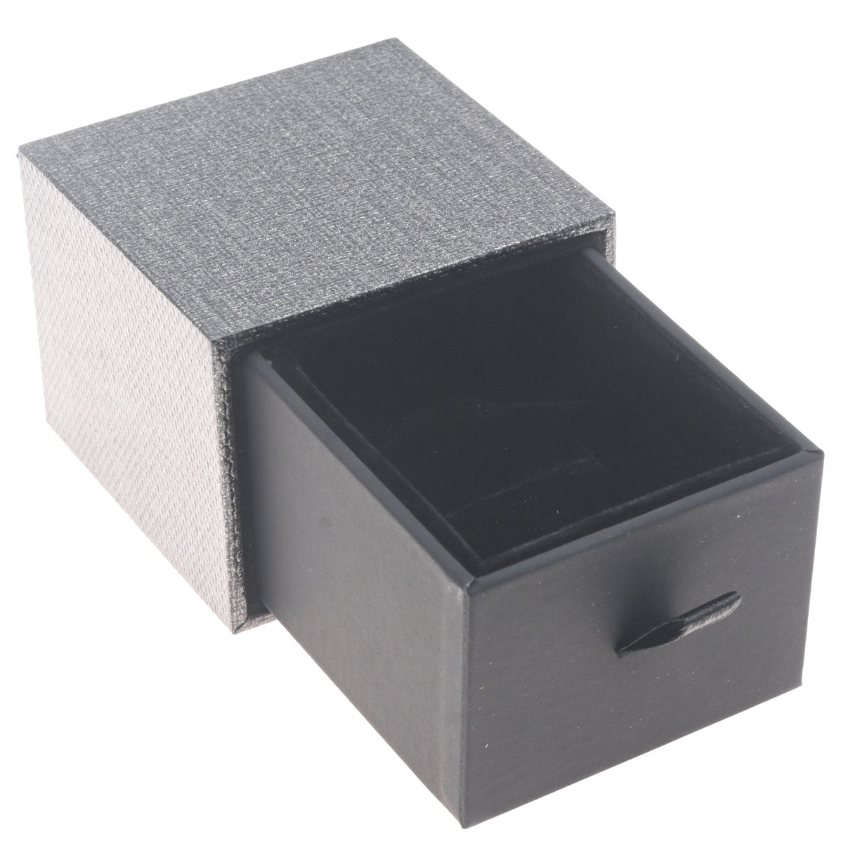 Metallic Grey Slider Ring Box