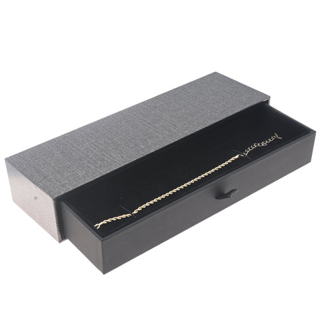 Metallic Grey Slider Bracelet Box