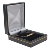 Black Leatherette Pendant Box with Gold Trim - Pack of 24