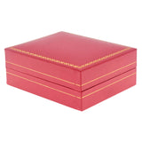 Red Leatherette, Gold Trim, Jewelry Pendant Box