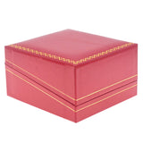 Red Leatherette, Gold Trim, Jewelry T-Insert Earring Box