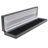 Black Leatherette Bracelet Box with Gold Trim - Pack of 24