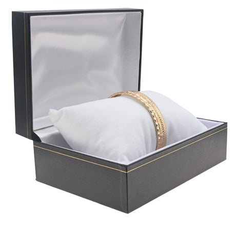 Black Leatherette Watch Pillow Box with Gold Trim - Pack of 6