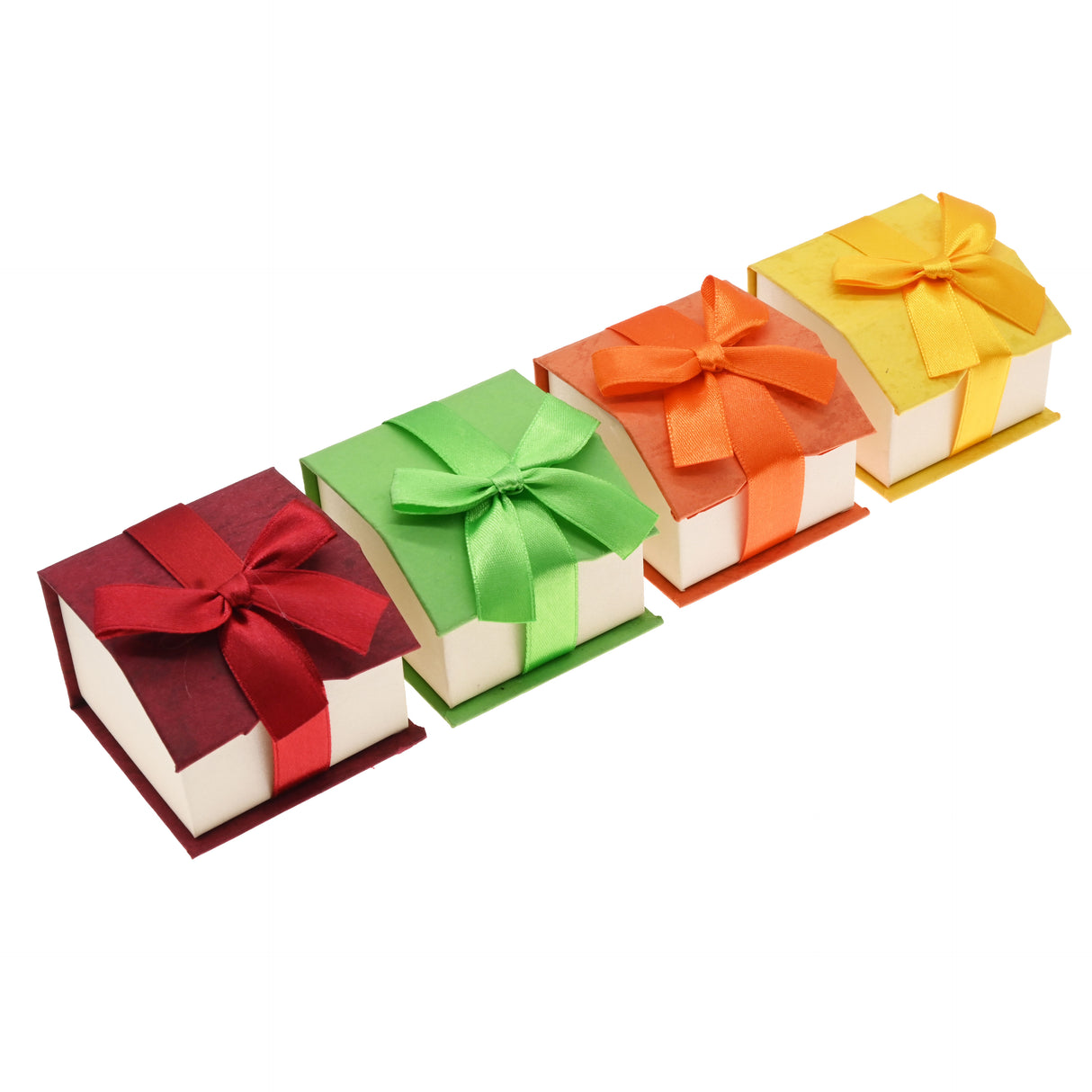 Assorted Color Magnetic Ribbon Ring Gift Boxes - 48 Per Pack