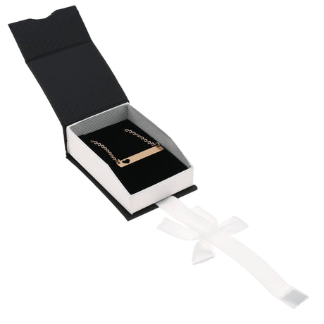 Black & White Magnetic Ribbon Paper Pendant Gift Boxes
