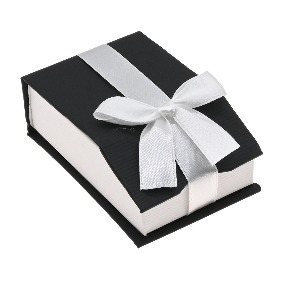 Black & White Magnetic Ribbon Paper Pendant Gift Boxes