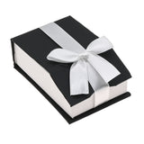Black & White Magnetic Ribbon Paper Pendant Gift Boxes