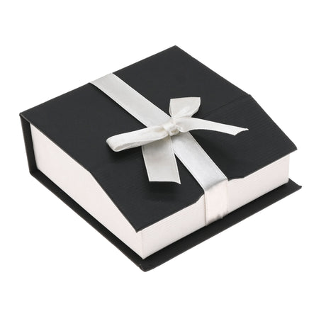 Black & White Magnetic Ribbon Paper Large Pendant Gift Boxes