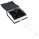 Black & White Magnetic Ribbon Paper Bangle & Watch Gift Boxes