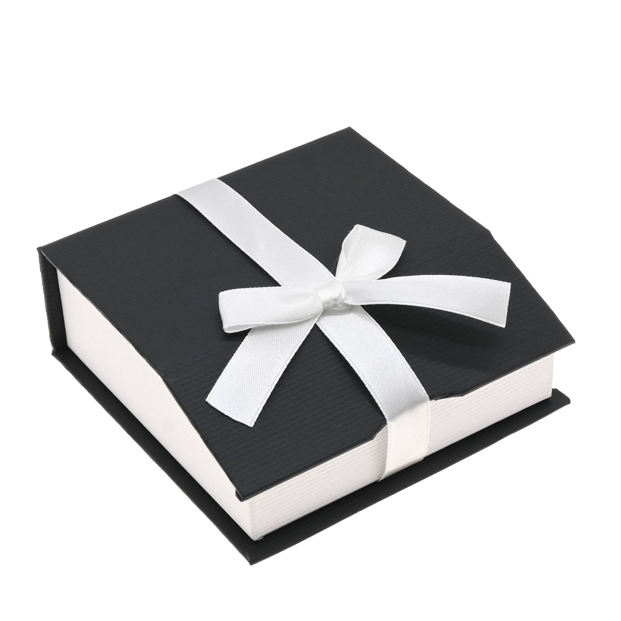 Black & White Magnetic Ribbon Paper Bangle & Watch Gift Boxes