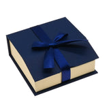 Blue & Cream Magnetic Ribbon Paper Bangle & Watch Gift Boxes