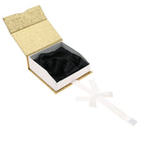 Gold & White Magnetic Ribbon Paper Bangle & Watch Gift Boxes