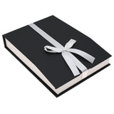 Black & White Magnetic Ribbon Paper Necklace Gift Boxes